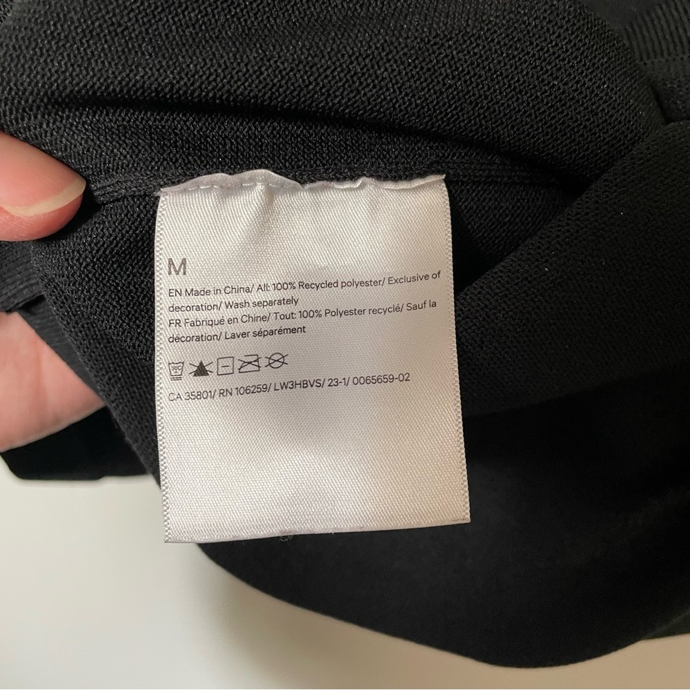 Lululemon Boxy Knit T-Shirt Black Size Medium - Picture 10 of 10